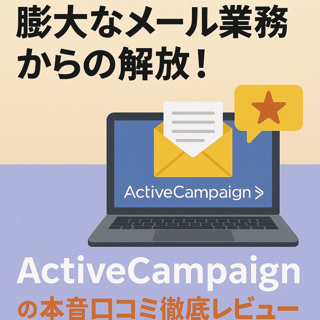 膨大なメール業務からの解放！ActiveCampaignの本音口コミ徹底レビュー