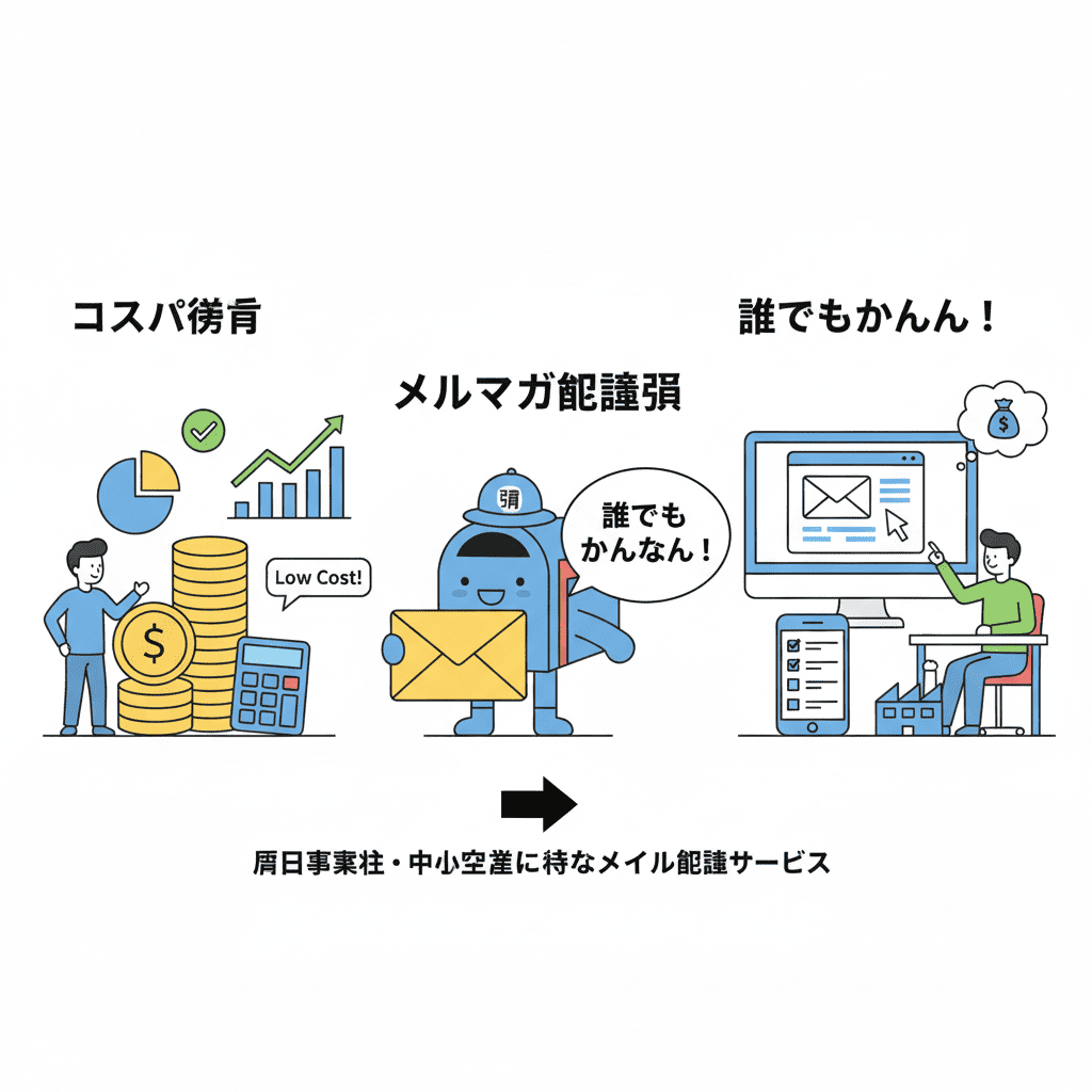 「メルマガ配信君」本音レビュー｜コスパ重視×誰でもかんたん！個人事業主・中小企業に最適なメール配信サービス