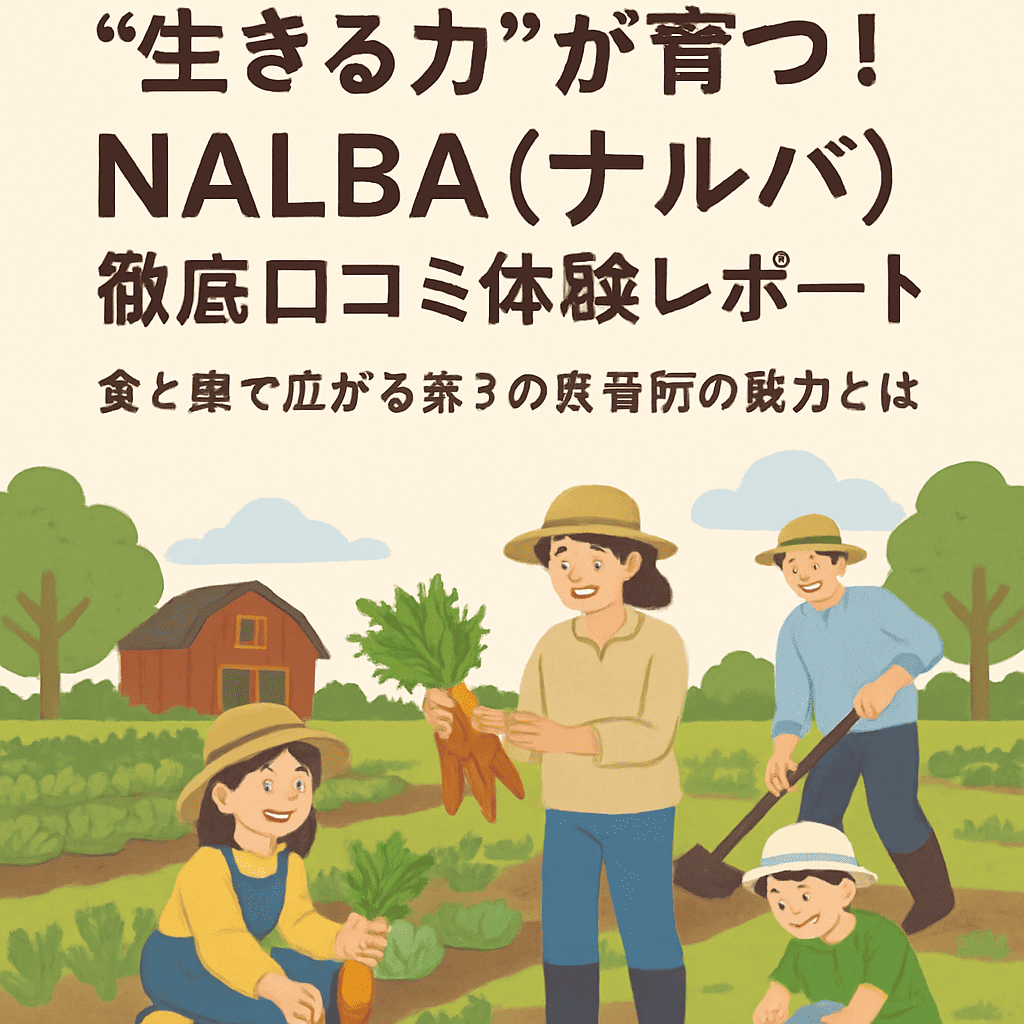 子どもも大人も“生きる力”が育つ！NALBA（ナルバ）徹底口コミ体験レポート──食と農で広がる第３の居場所の魅力とは