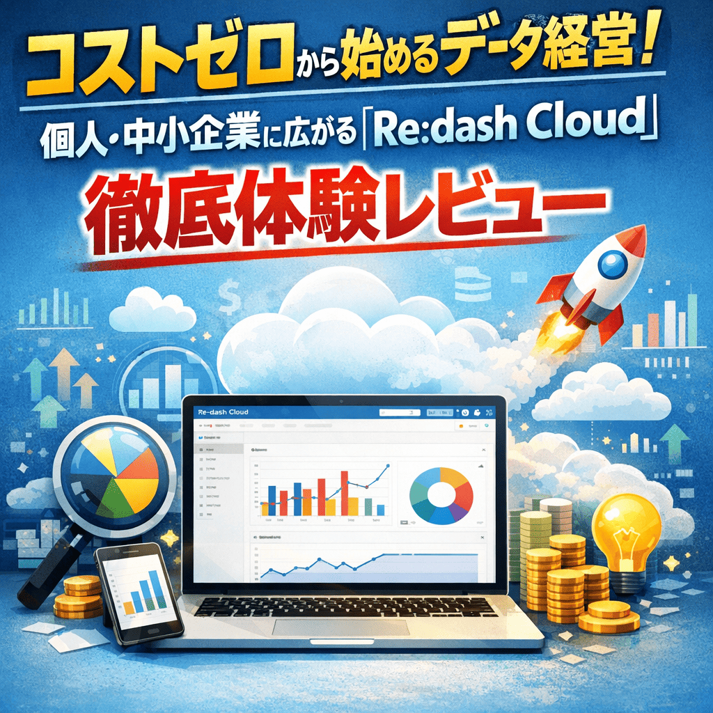 コストゼロから始めるデータ経営！個人・中小企業に広がる「Re:dash Cloud」徹底体験レビュー