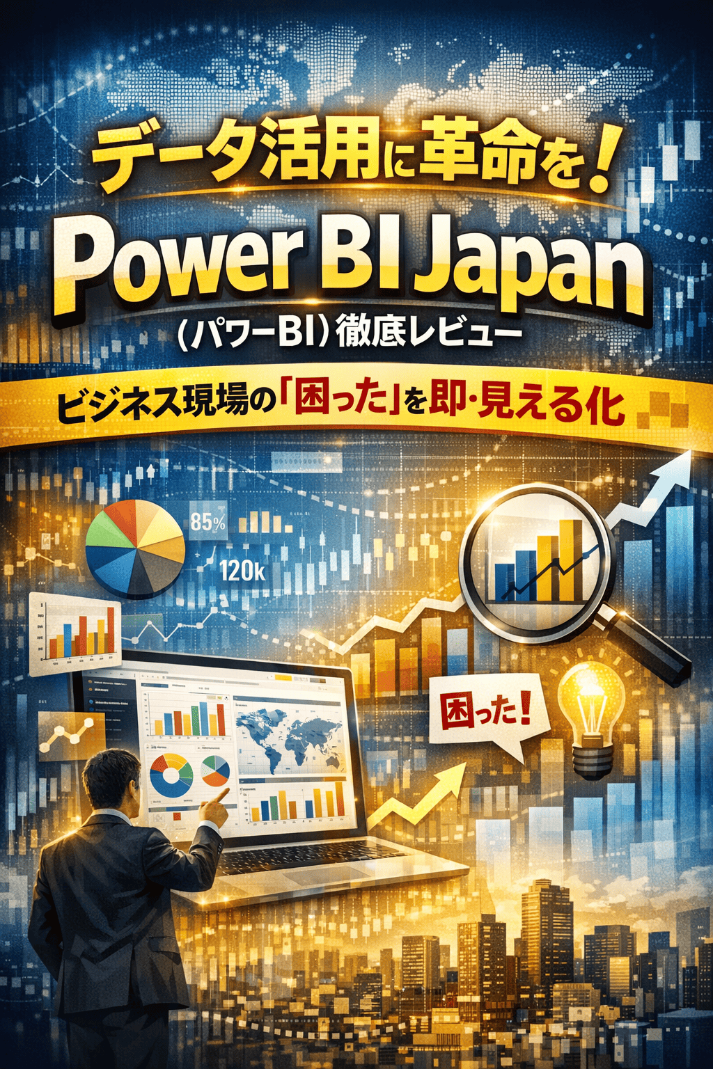 データ活用に革命を！Power BI Japan（パワーBI）徹底レビュー｜ビジネス現場の「困った」を即・見える化